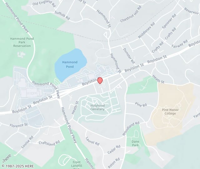 Location Map: 1244 Boylston St Chestnut Hill, MA 02467